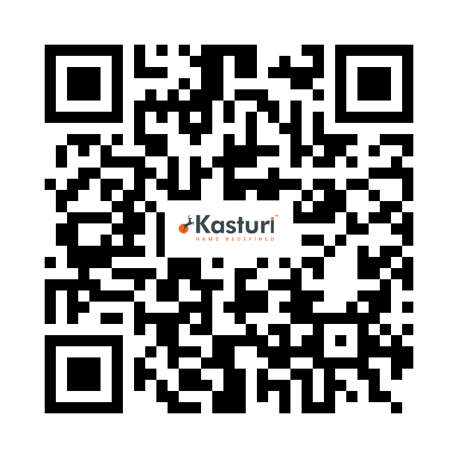 Scan to download the Kasturi HR mobile app